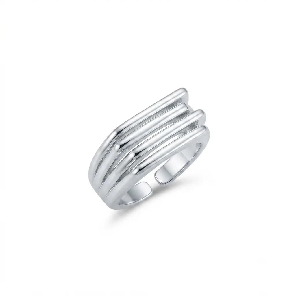 Anillo Líneas Horizontal - B.F. ADAMS Bisutería Fina