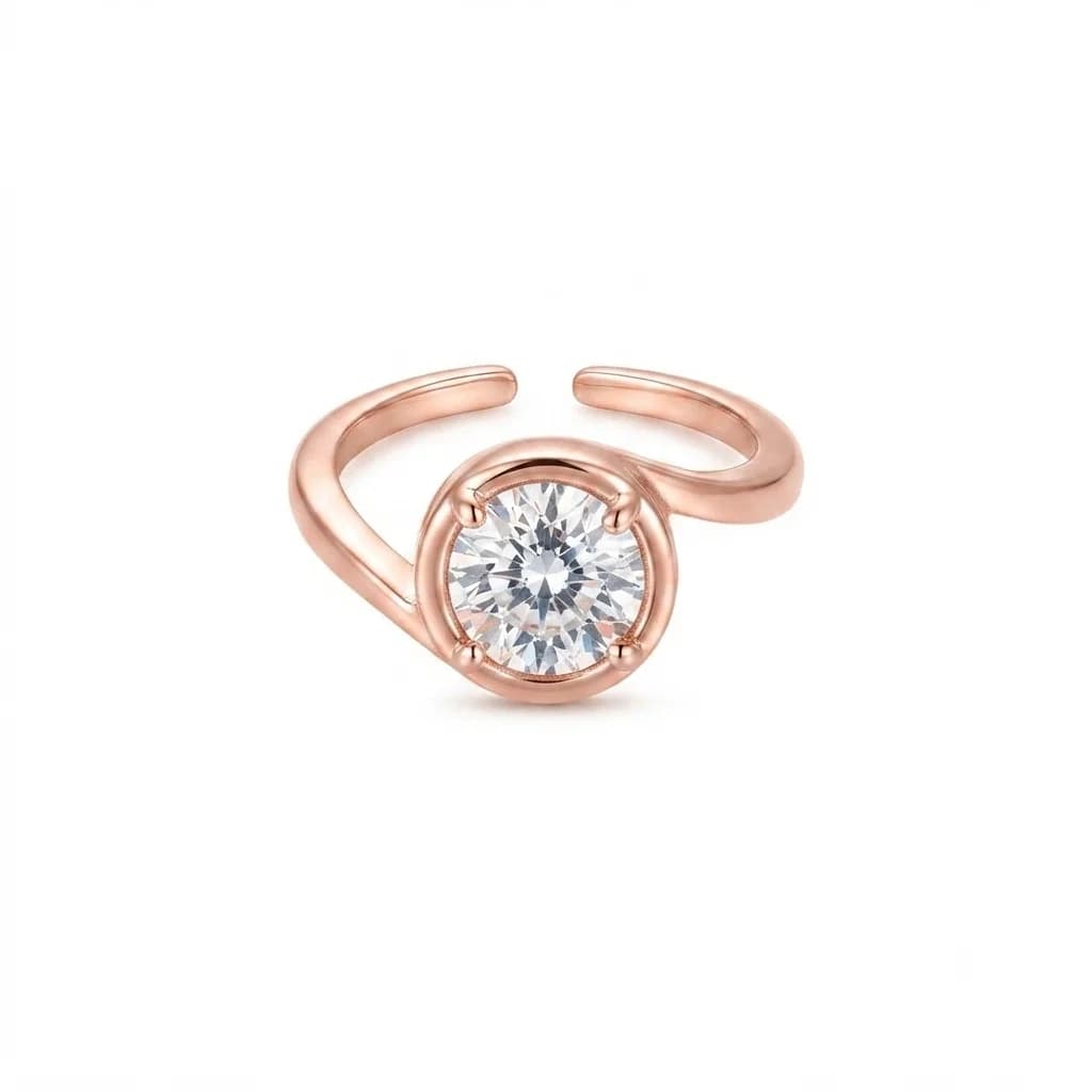 Anillo Orgánico Rosa - B.F. ADAMS Bisutería Fina