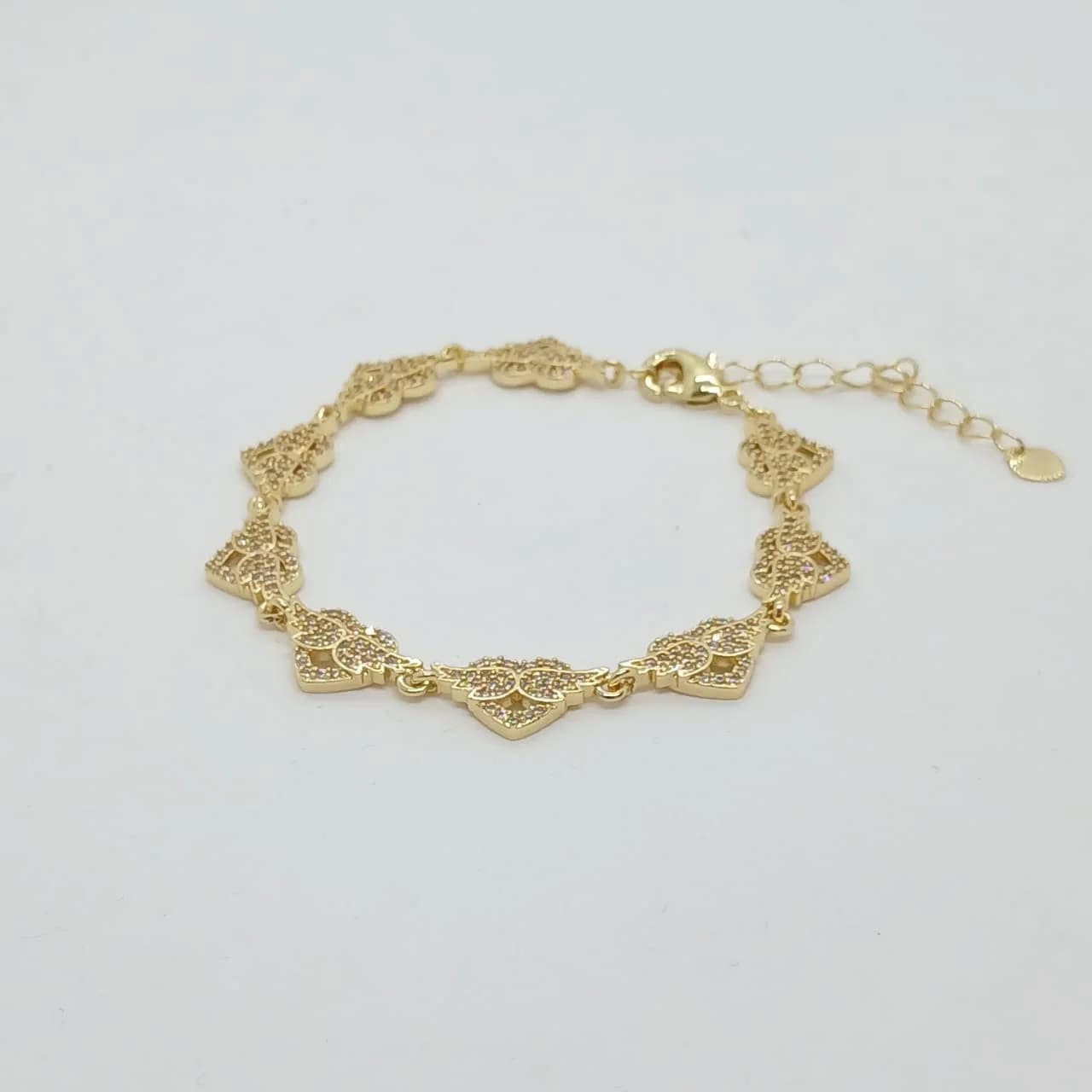 Pulsera Corazones Brillantes - B.F. ADAMS Bisutería Fina