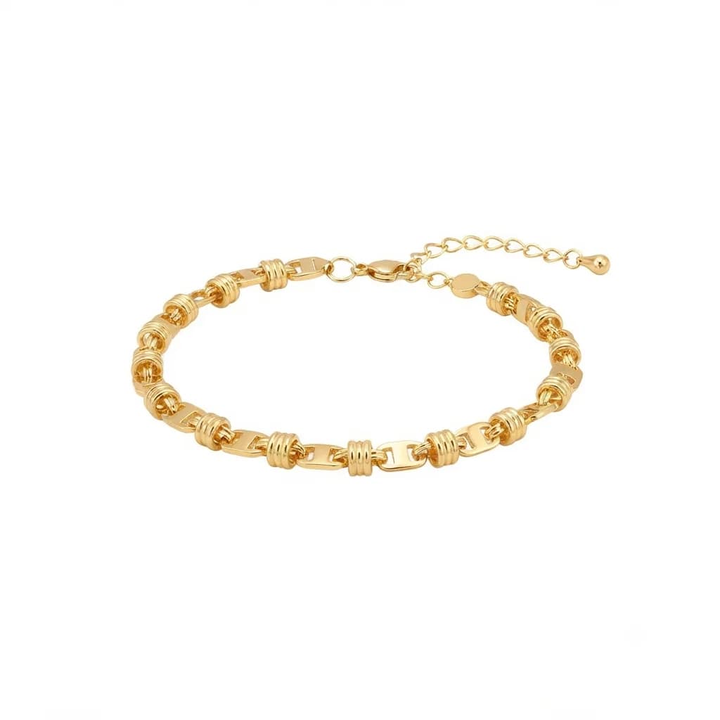 Pulsera Eslabones Alternos - B.F. ADAMS Bisutería Fina