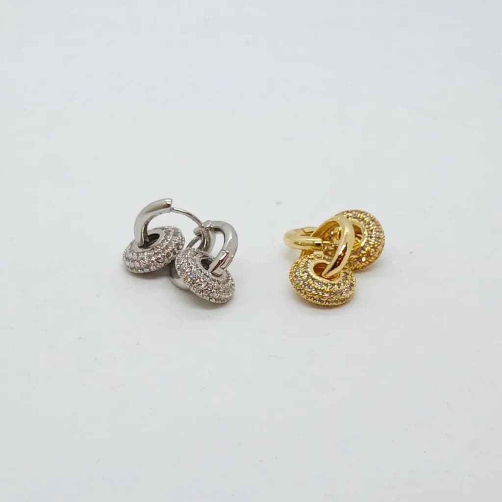 Argollas Charms Aro Brillante - B.F. ADAMS Bisutería Fina