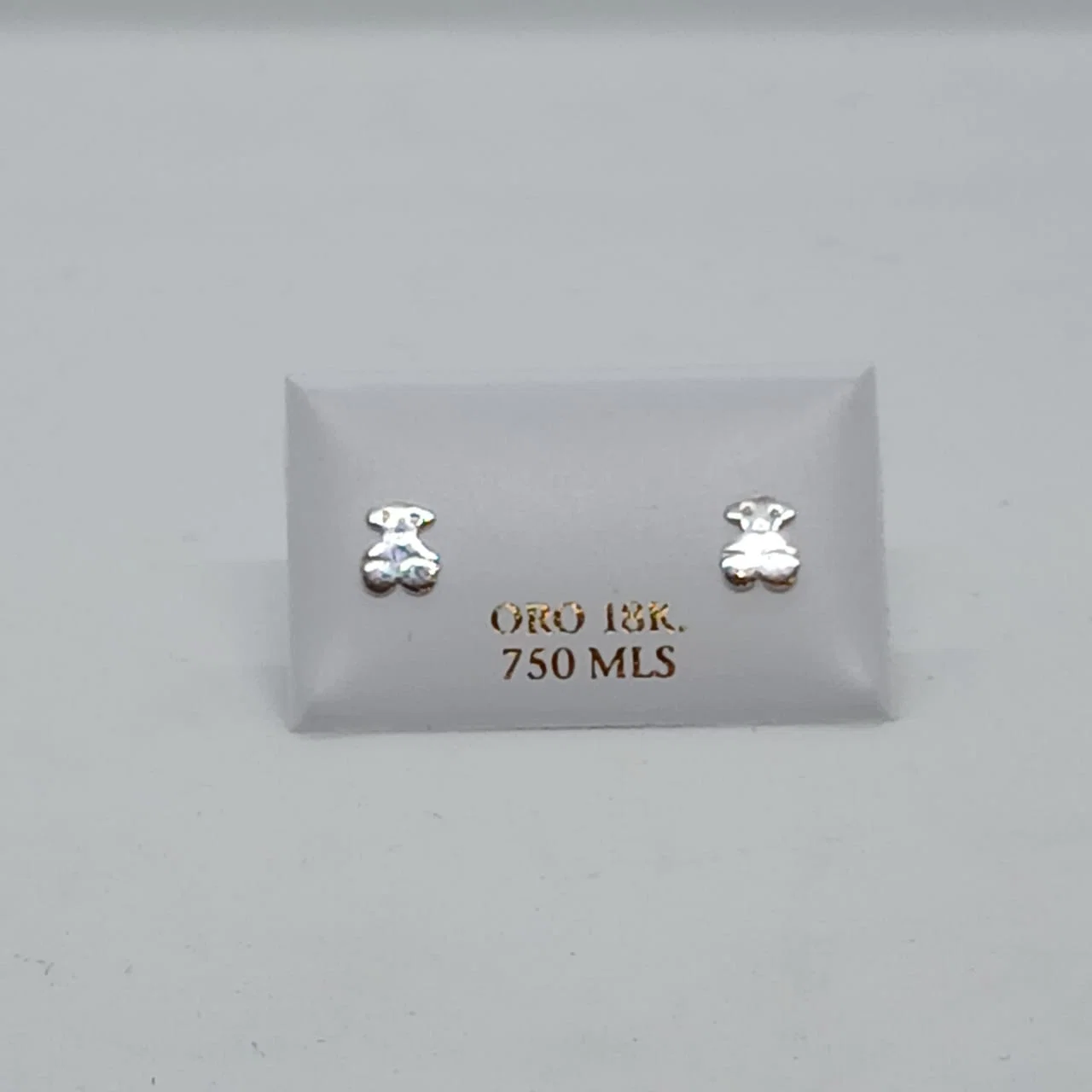 Zarcillos Abridores Osito Clásico Tous Oro Blanco 18K - B.F. ADAMS Bisutería Fina