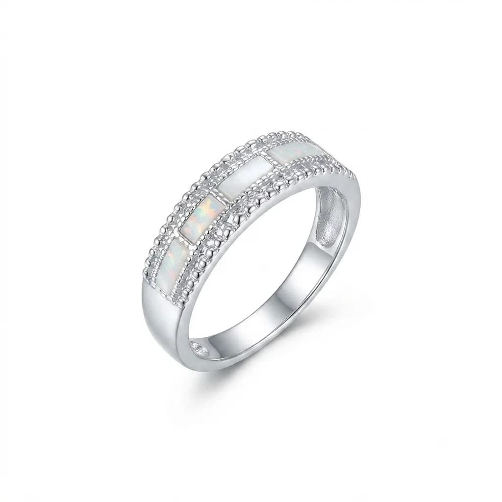 Anillo Nácar Vintage - B.F. ADAMS Bisutería Fina