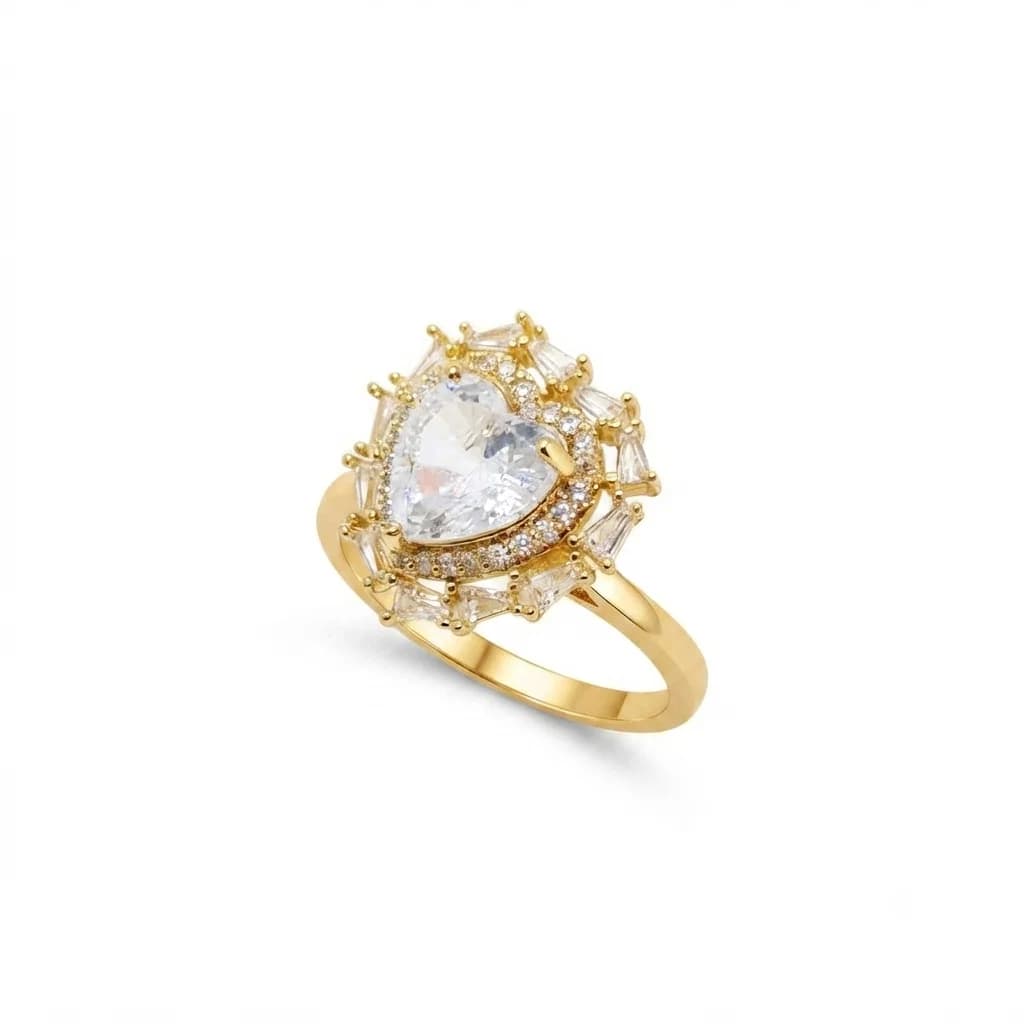 Anillo Corazón Corona - B.F. ADAMS Bisutería Fina
