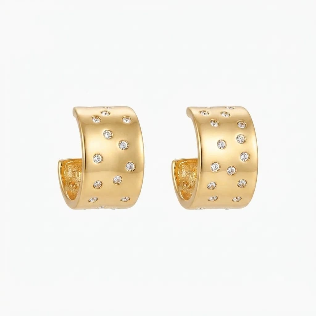 Zarcillos Aro Constellation Gold - B.F. ADAMS Bisutería Fina
