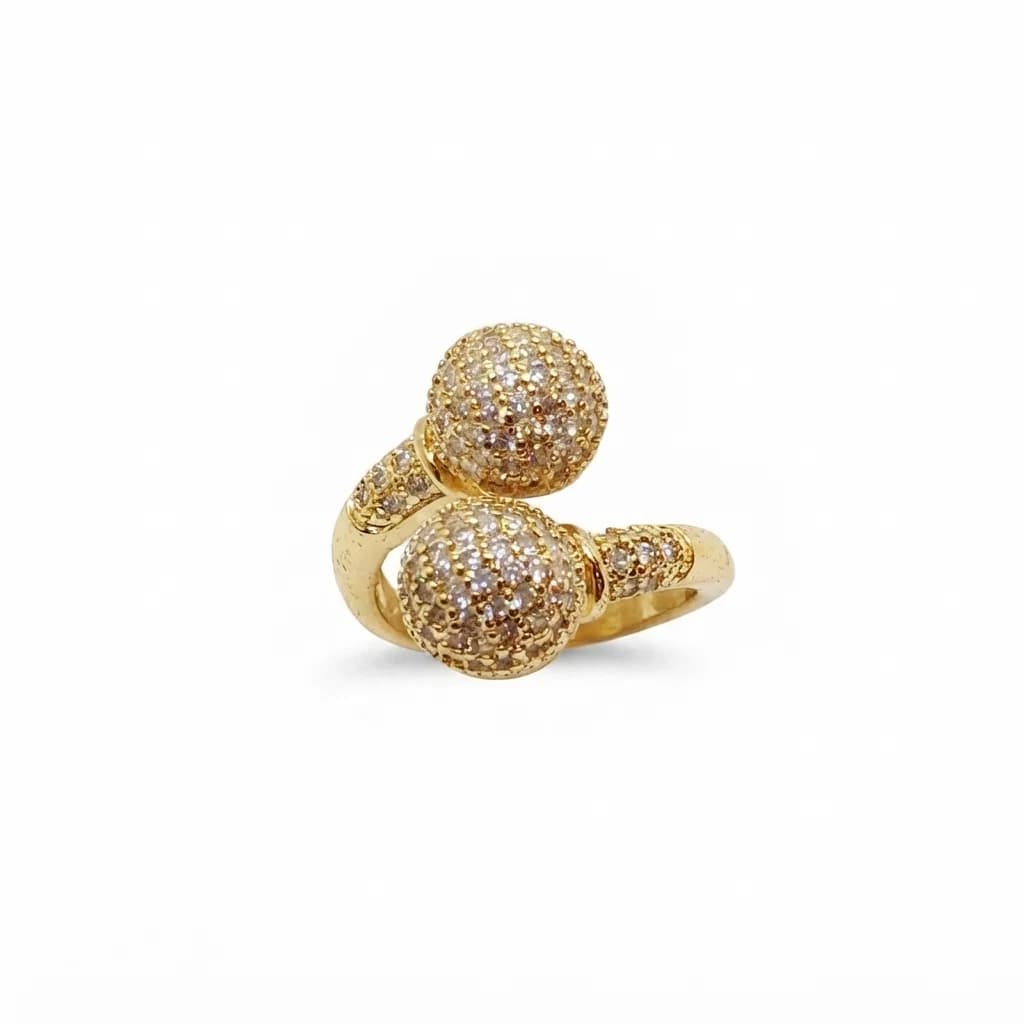 Anillo Bi Bolas de Fuego - B.F. ADAMS Bisutería Fina