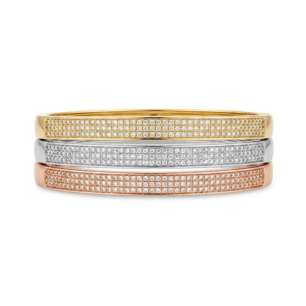 Brazaletes Tricolor Brillantes - Set - B.F. ADAMS Bisutería Fina