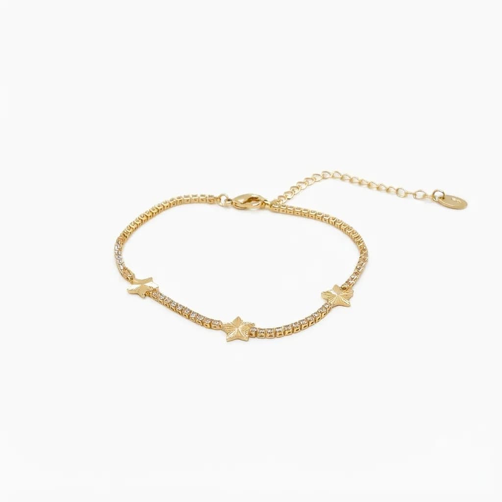 Pulsera Estrellas Brillantes - B.F. ADAMS Bisutería Fina