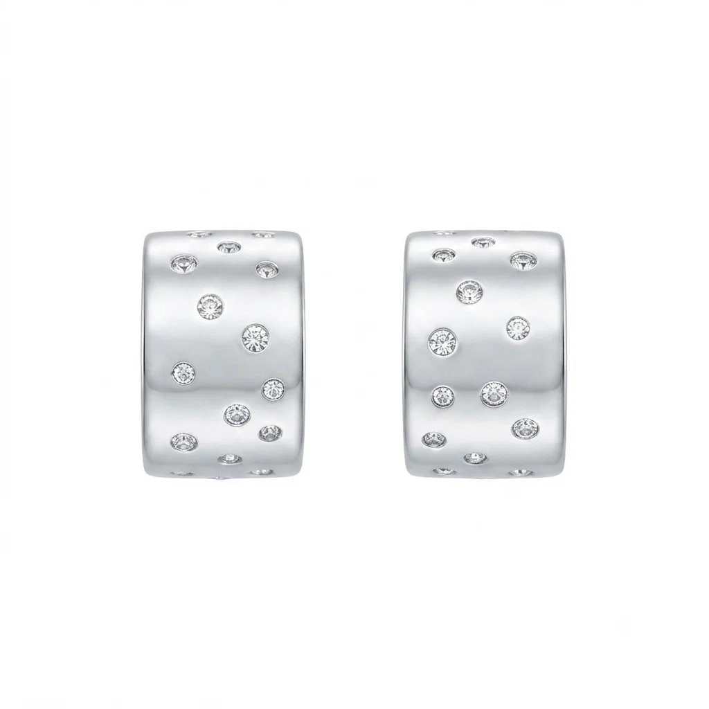 Zarcillos Aro Constellation Silver - B.F. ADAMS Bisutería Fina